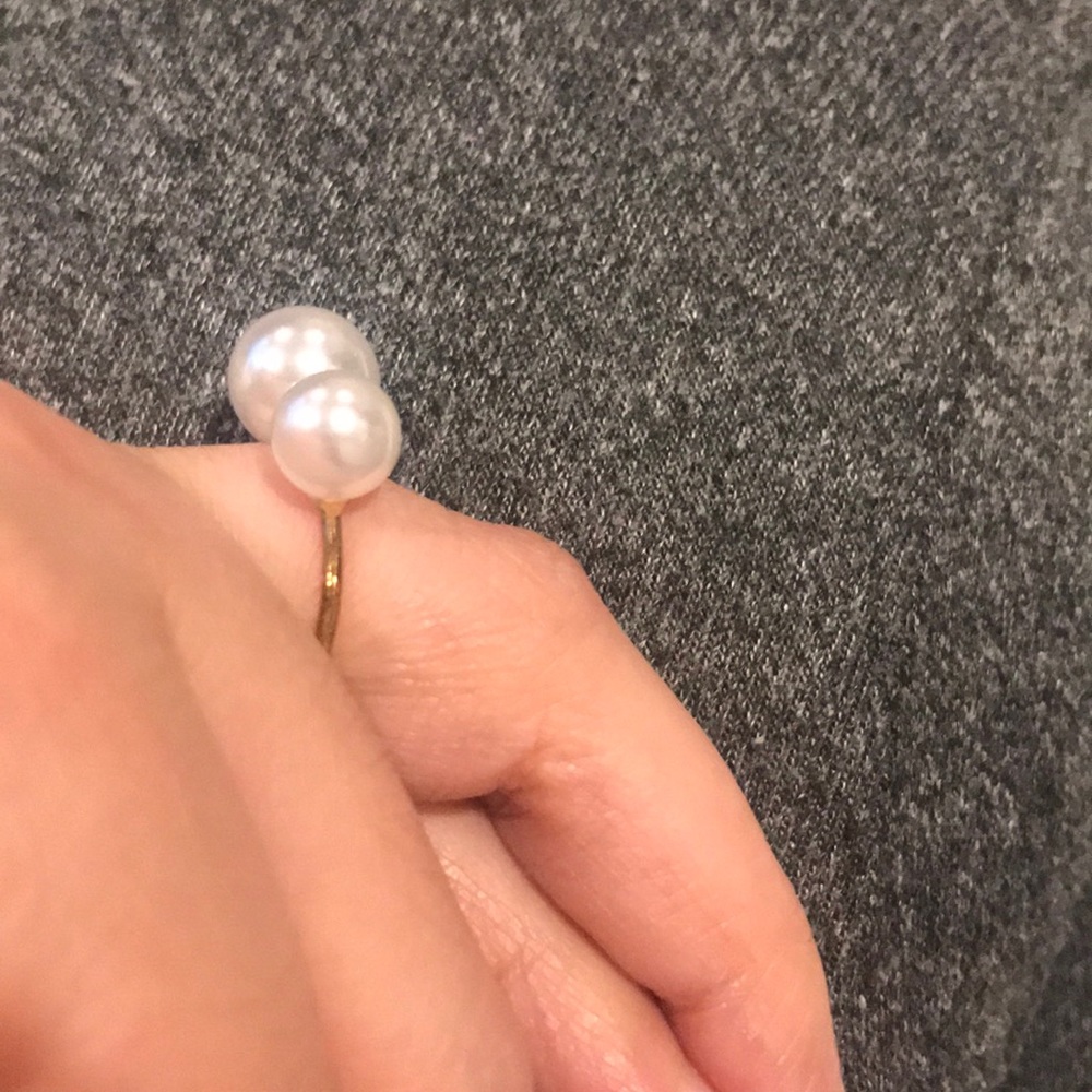 Super Cute Adjustable Pearl Ring